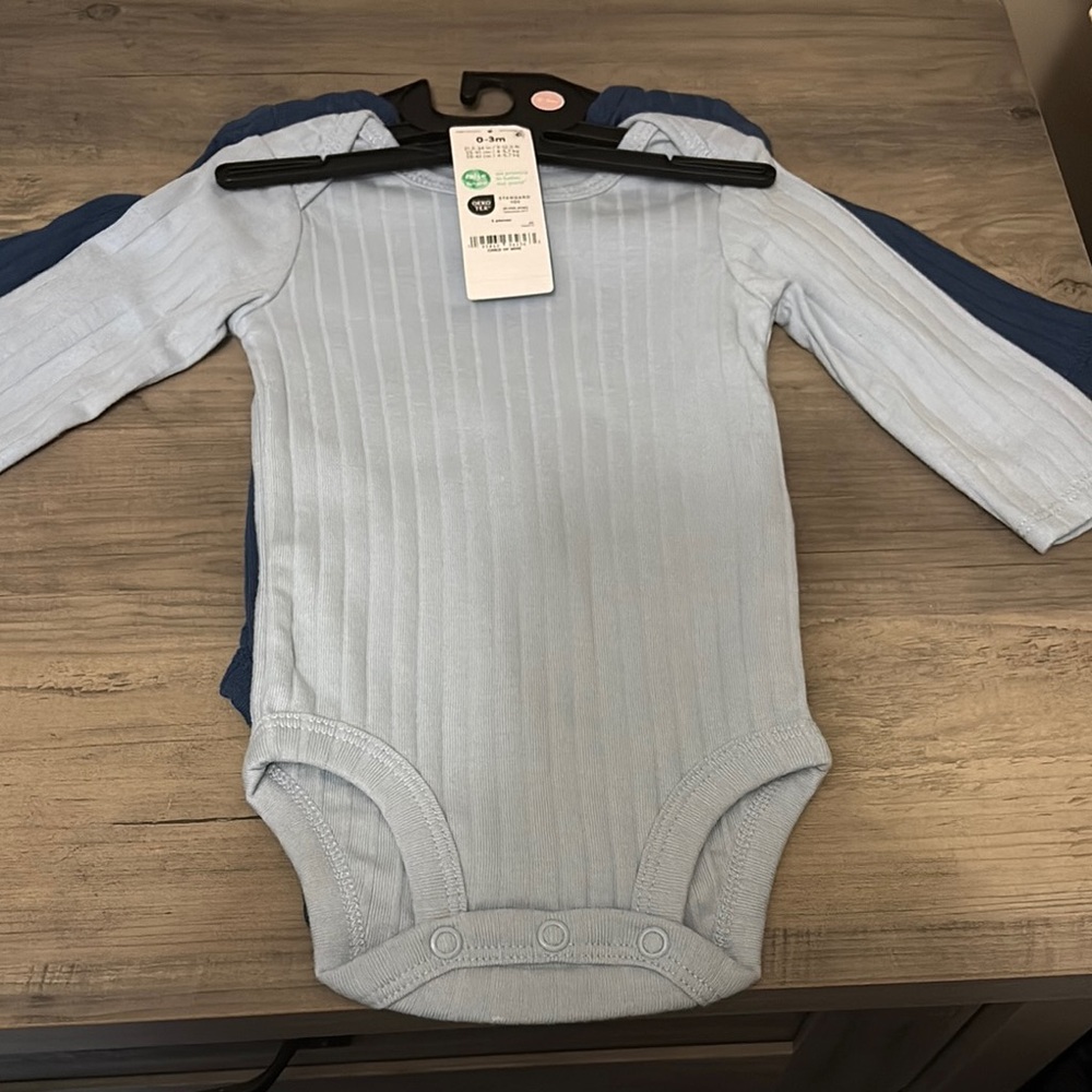 Blue and Light Blue Kids One Piece Set